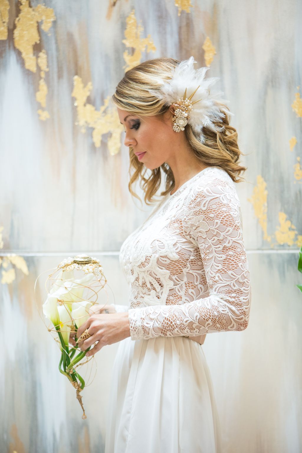 Custom Headpiece & Bouquet Design Services Availab