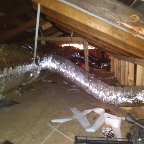 completed duct system replacement(before cleanup)