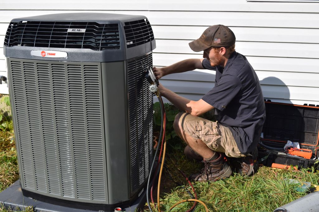 One of our installation technicians installing a T
