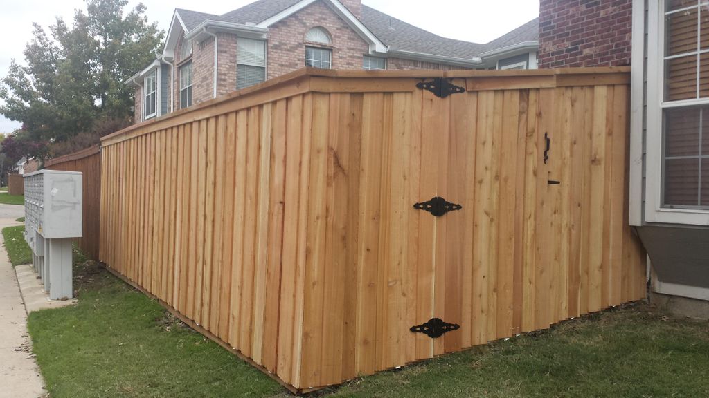 6ft cedar board on board unstained