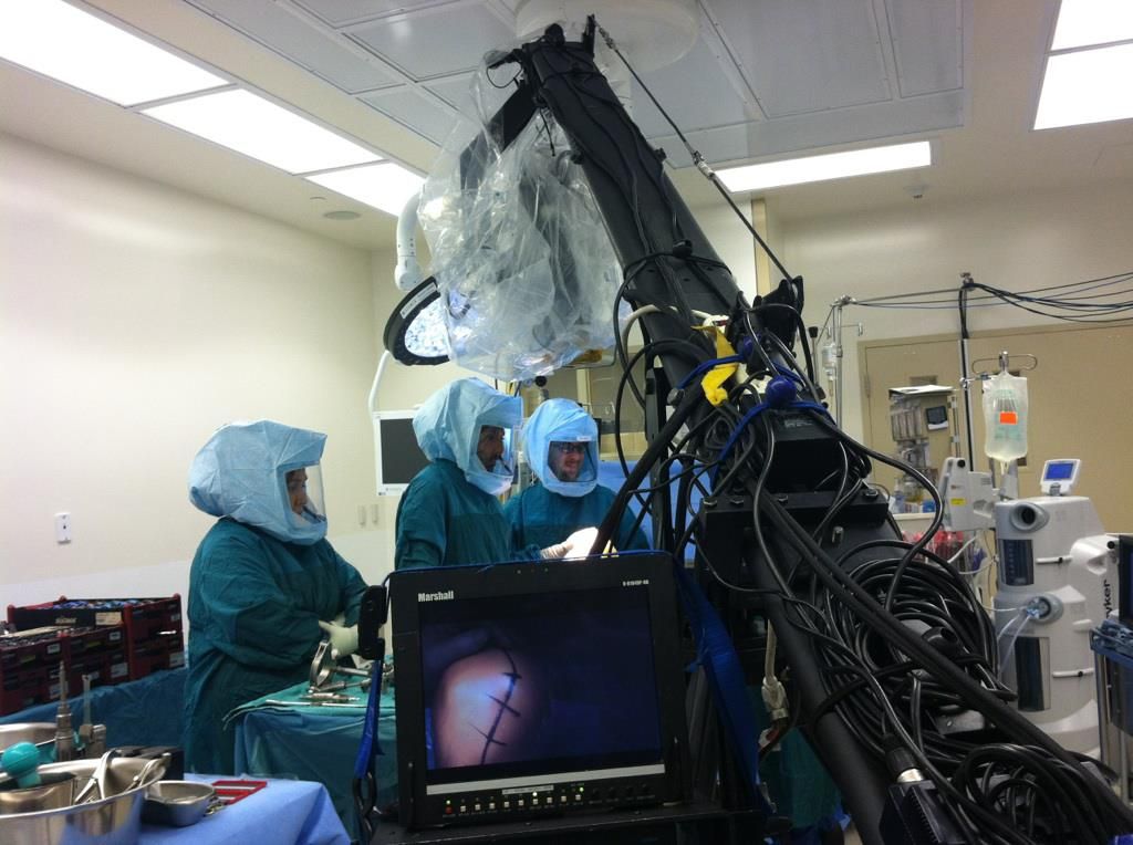 We've broadcast many live surgeries for groups lik