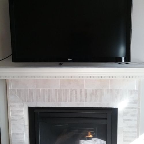 Mounting a tv over the fireplace