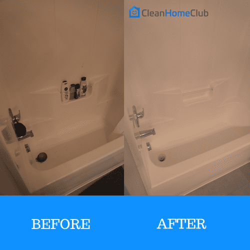Before/After - Clean Apartment Shower