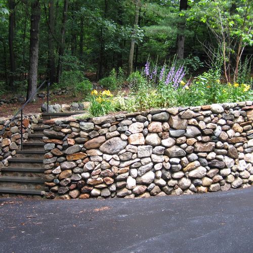 New England Fieldstone Wall