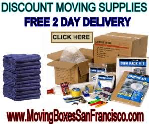 San Jose Boxes Moving Supplies FREE Delivery Disco