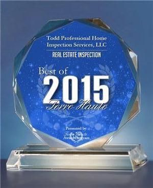 2015 Best of Terre Haute Award for Best Home Inspe