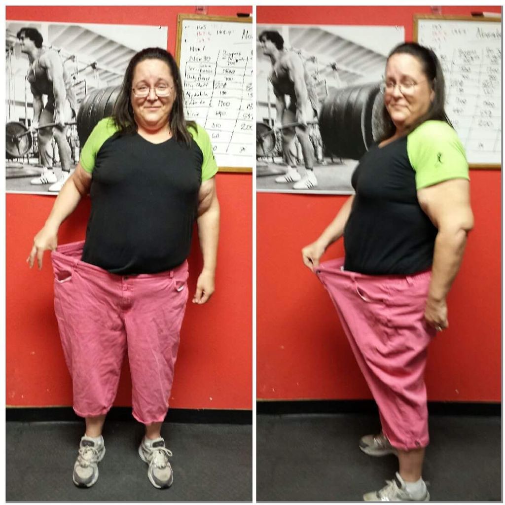 My client Lori showing off the insane amount of in