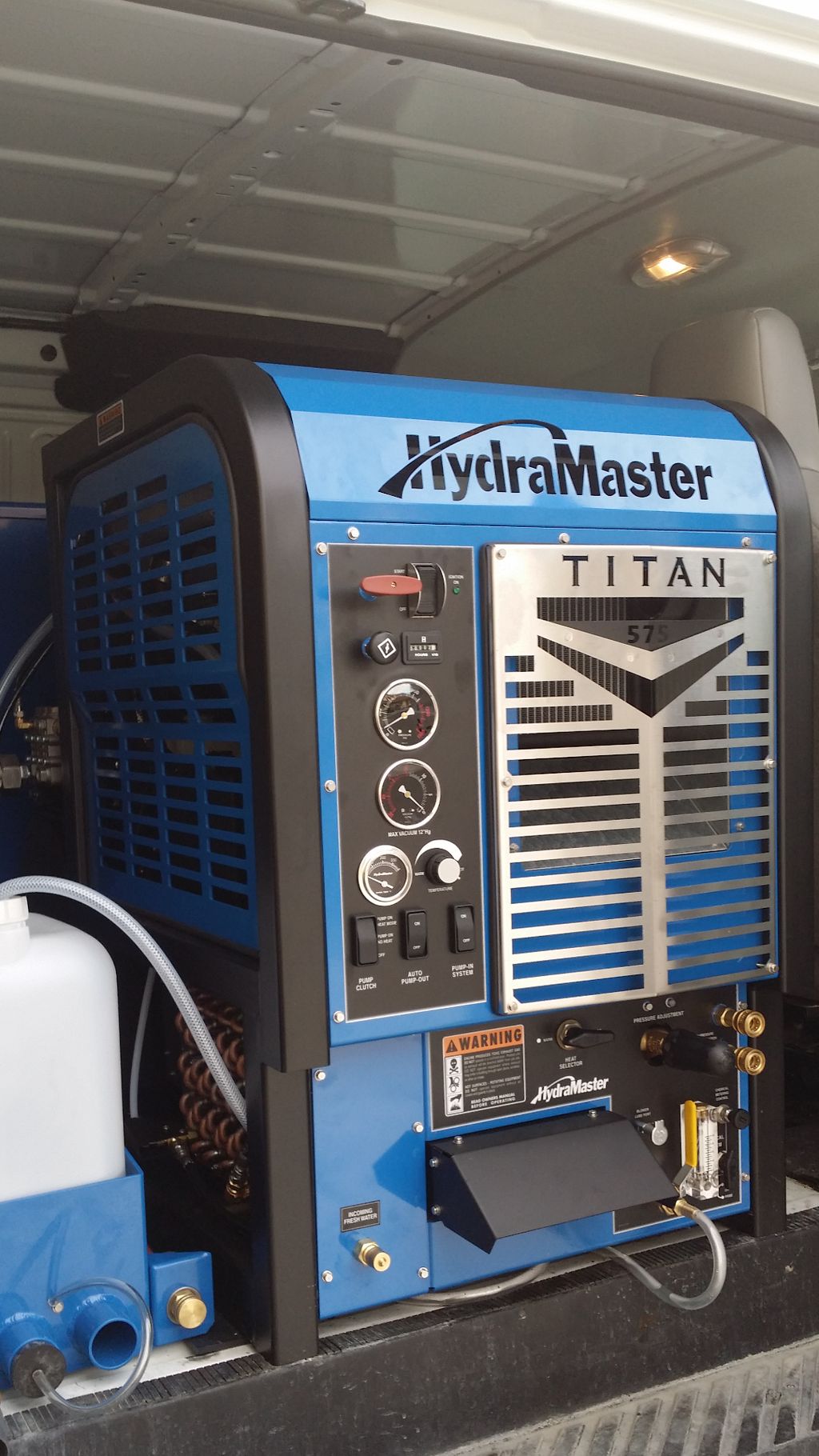This is our 2014 Titan 575 truck mount. temperatur