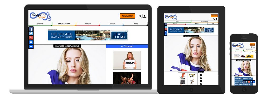 Footprint.Press is a fully responsive, custom Word