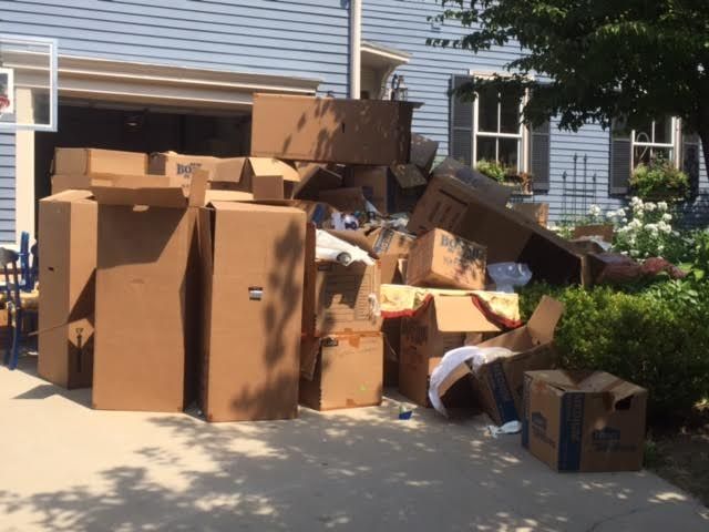 A Example of one of our jobs -  boxes all full of 