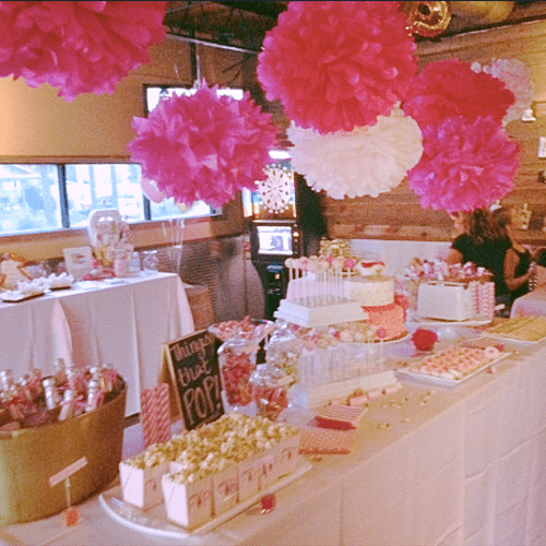 Pink and Gold Themed Baby Shower