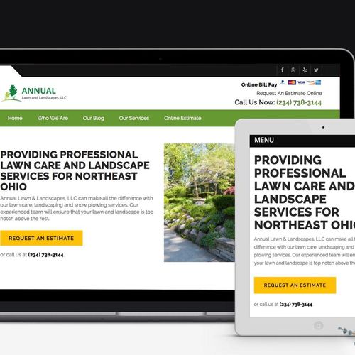 Annual Lawn & Landscapes, LLC - Responsive Web Des