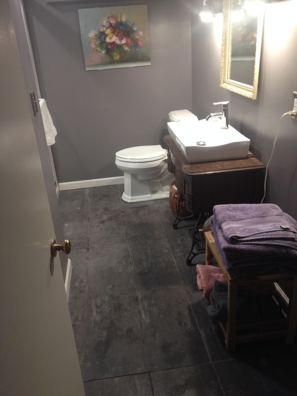 complete bathroom gut and installation.