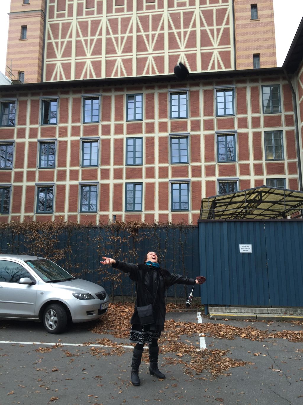 Visiting the grounds at Bayreuth Festival Theatre
