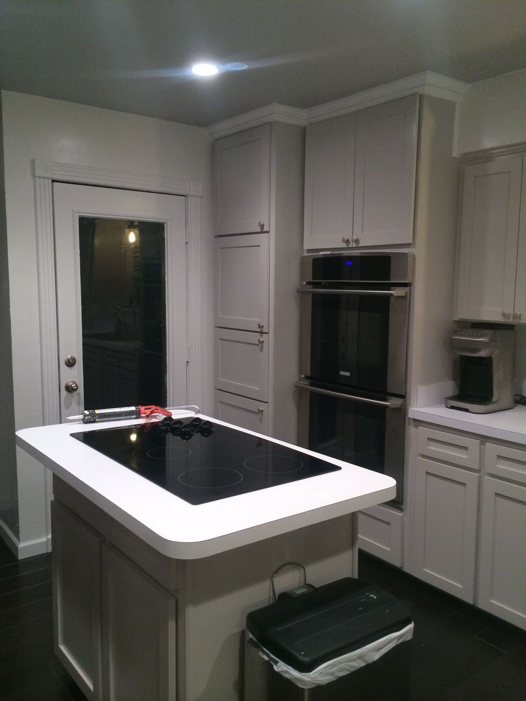 Removed a large closet and built a custom oven sur