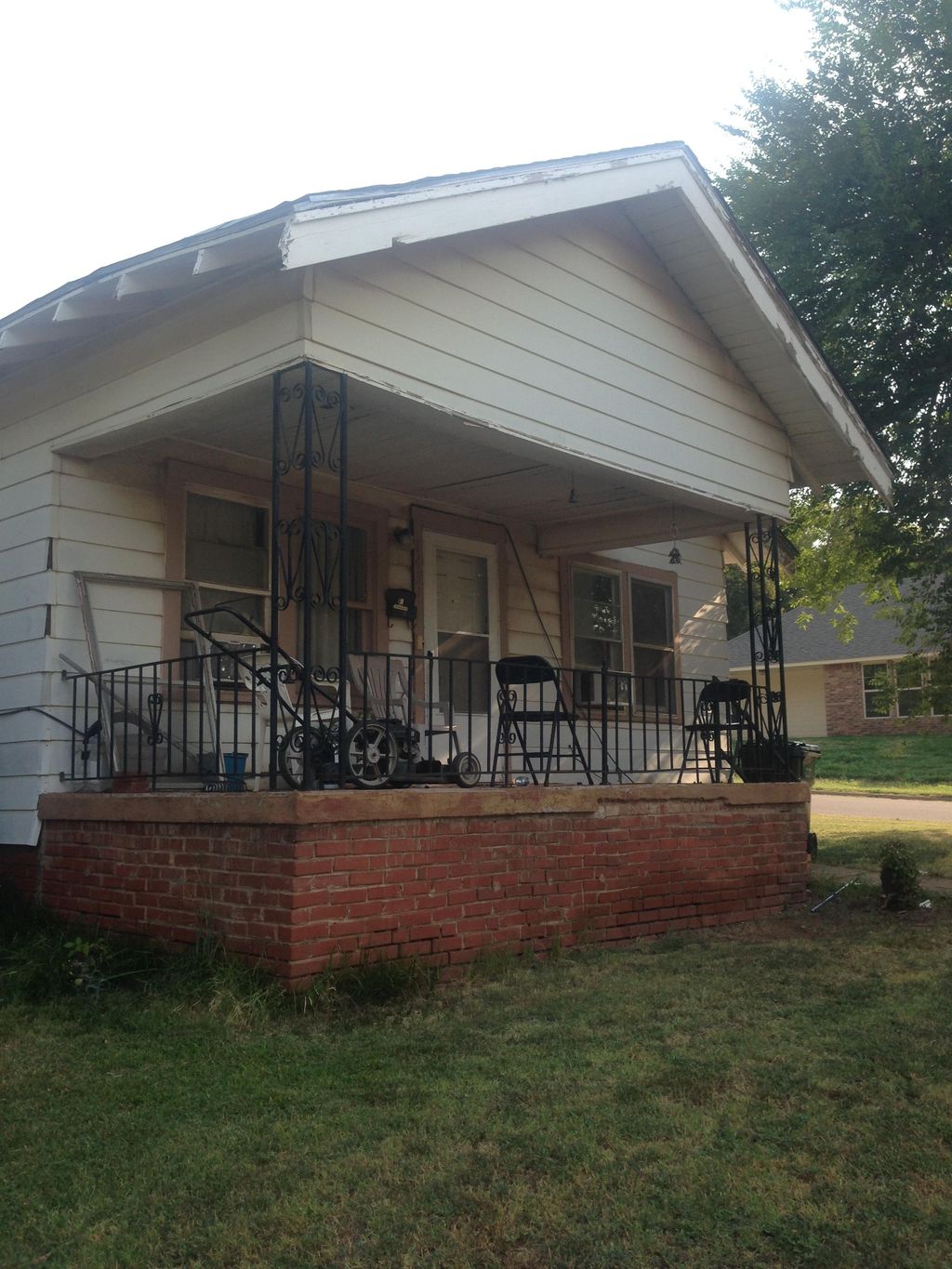 Before exterior painting