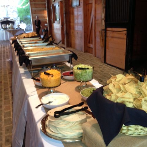 Our catering menu offers a wide variety of buffets