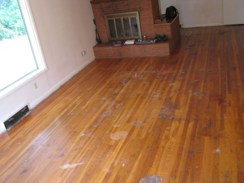 Old floor before sanding