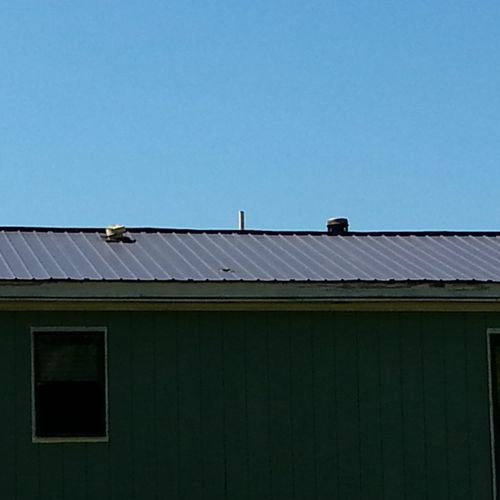 new metal roof.