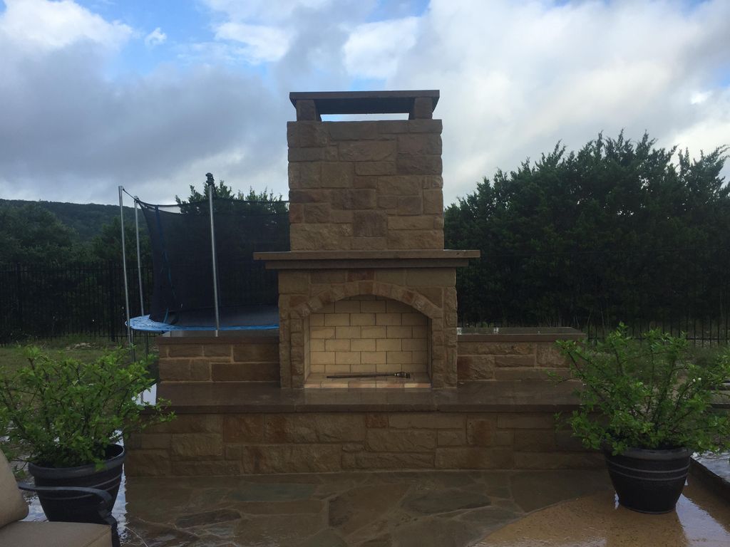 Outdoor Fire Place and Sitting Area