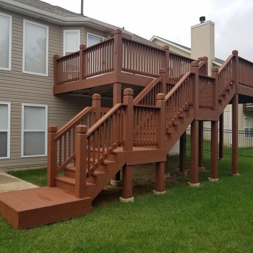 Refinished deck