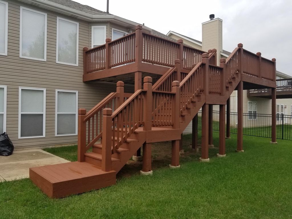 Refinished deck