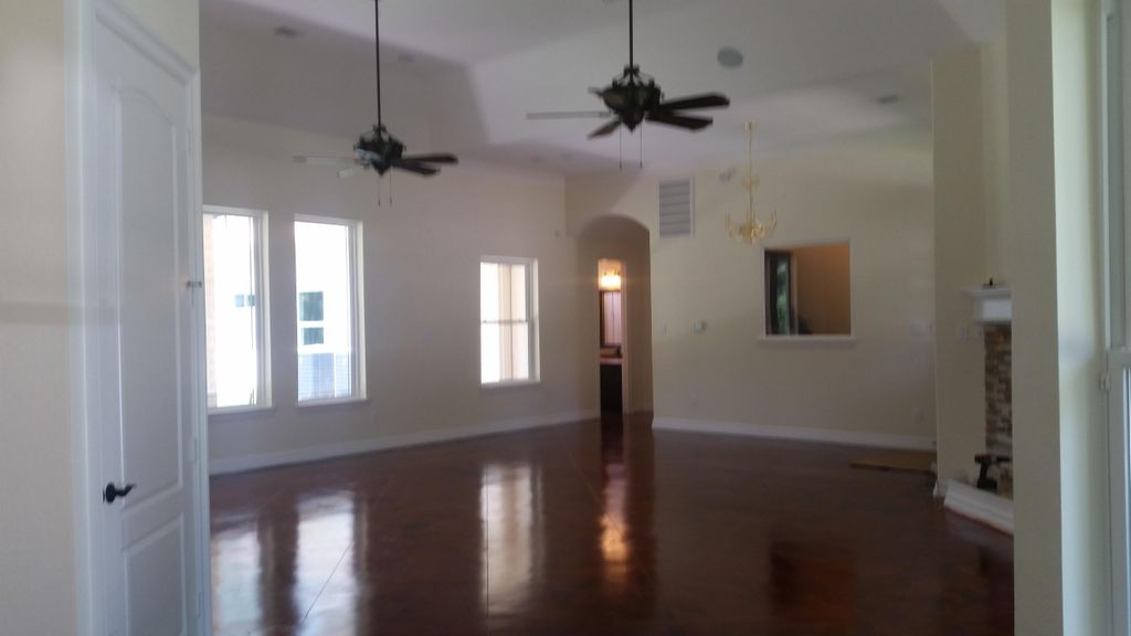 Stained concrete floor