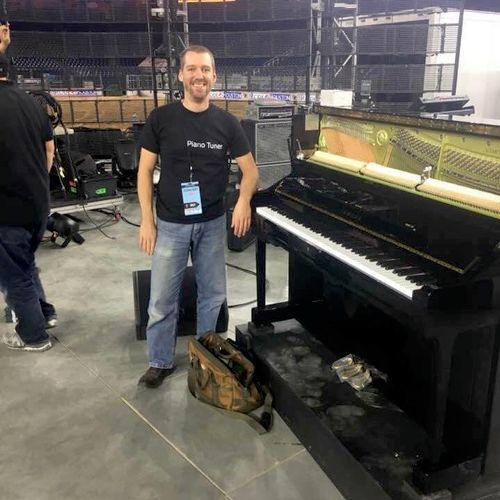 Tuning for Alicia Keys at the Houston Livestock an