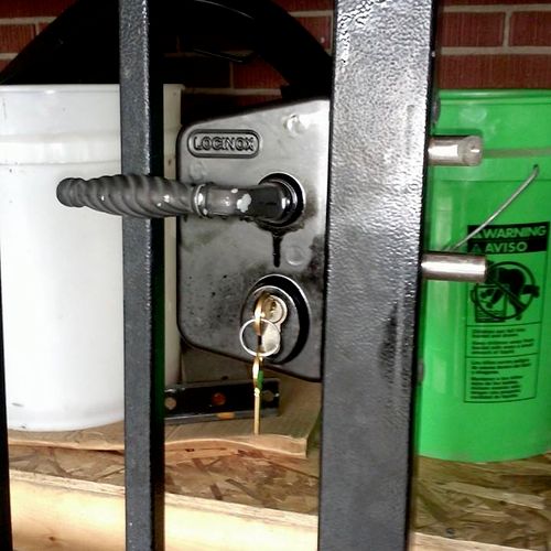 made a key for this gate lock.
