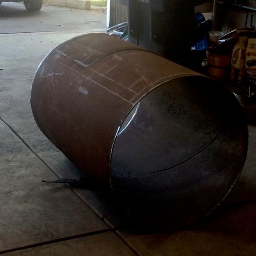 30" by 4' pipe for small BBQ pit project