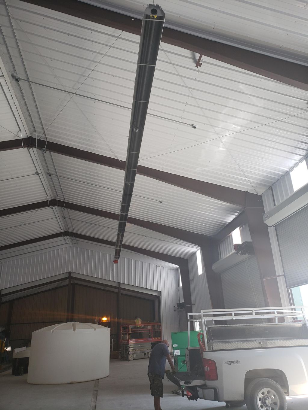 Infrared tube heaters.