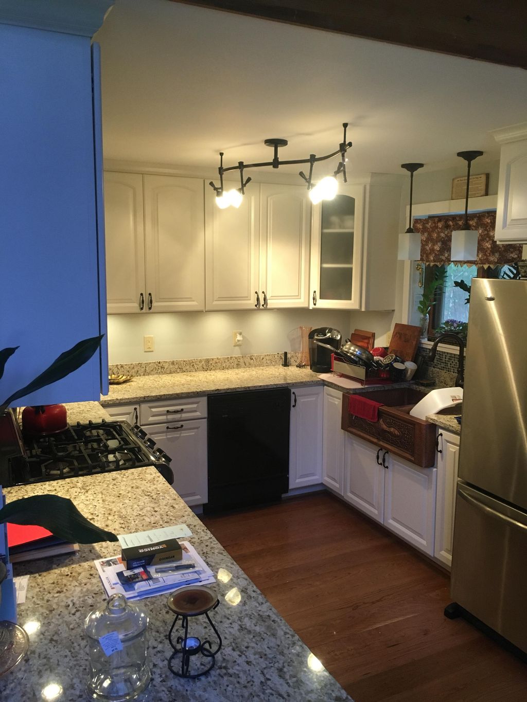 Kitchen renovaton (after), 2016.  Photo 3 of 3.