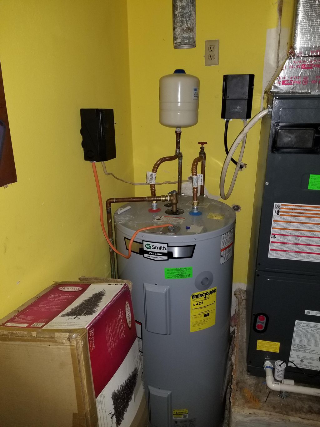 water heater install