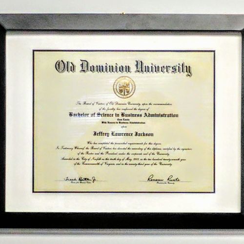 Proud 2003 Old Dominion University Alumnus