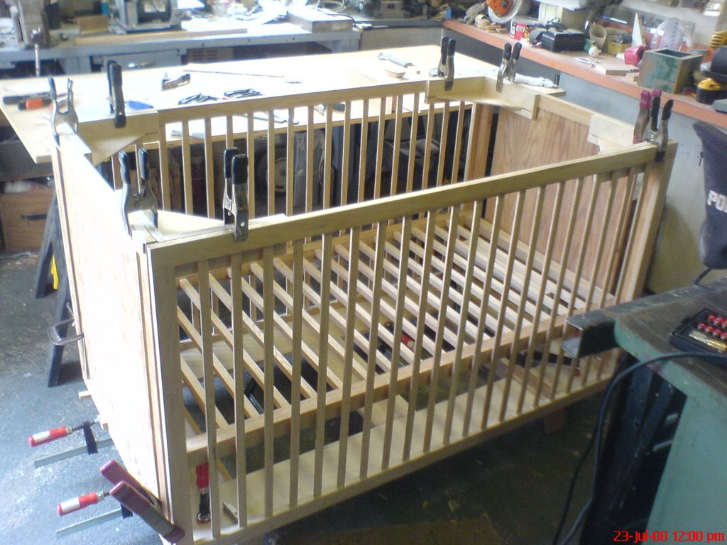 Crib,  built from scratch.