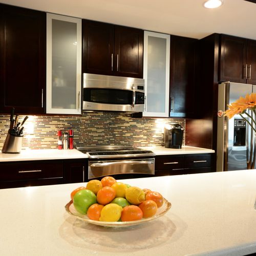 Kitchen Remodel - modern cabinets, solid surface c