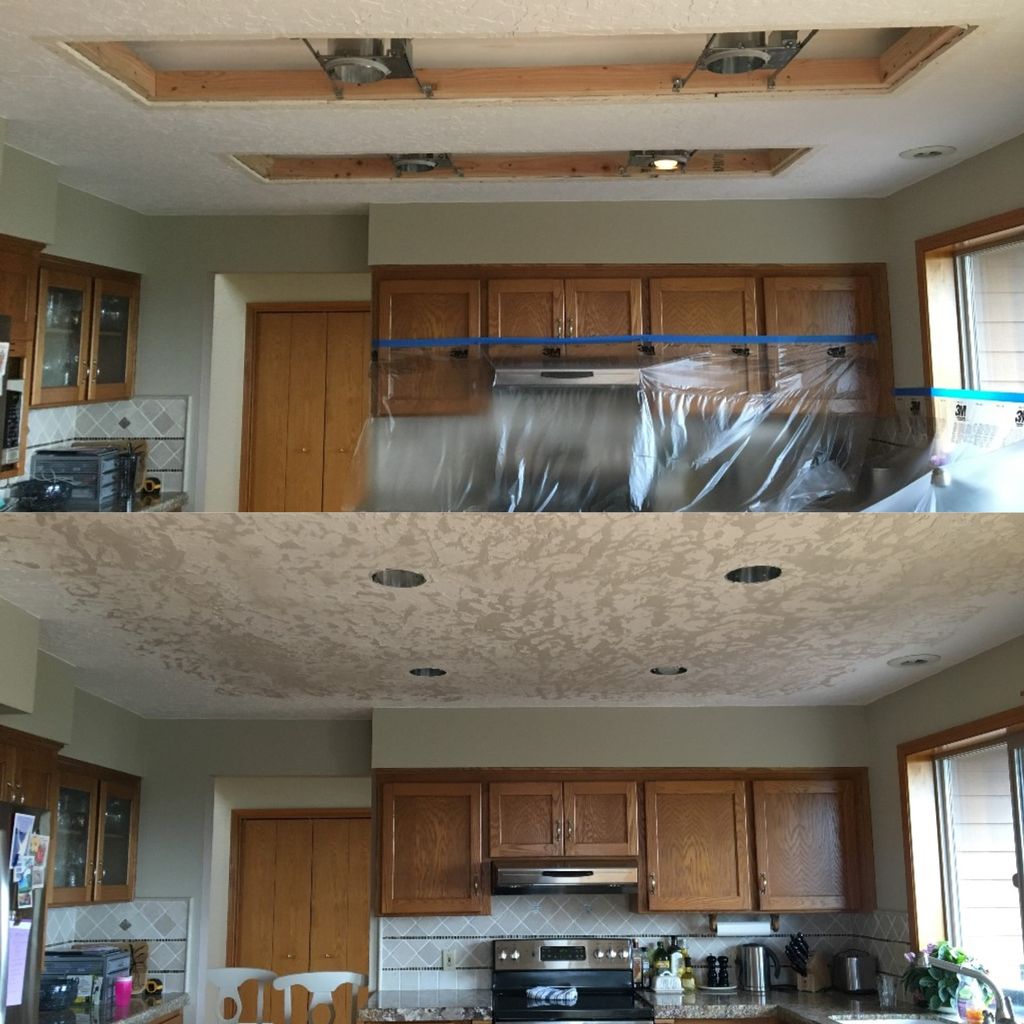 Before & After - Kitchen Lighting Upgrade