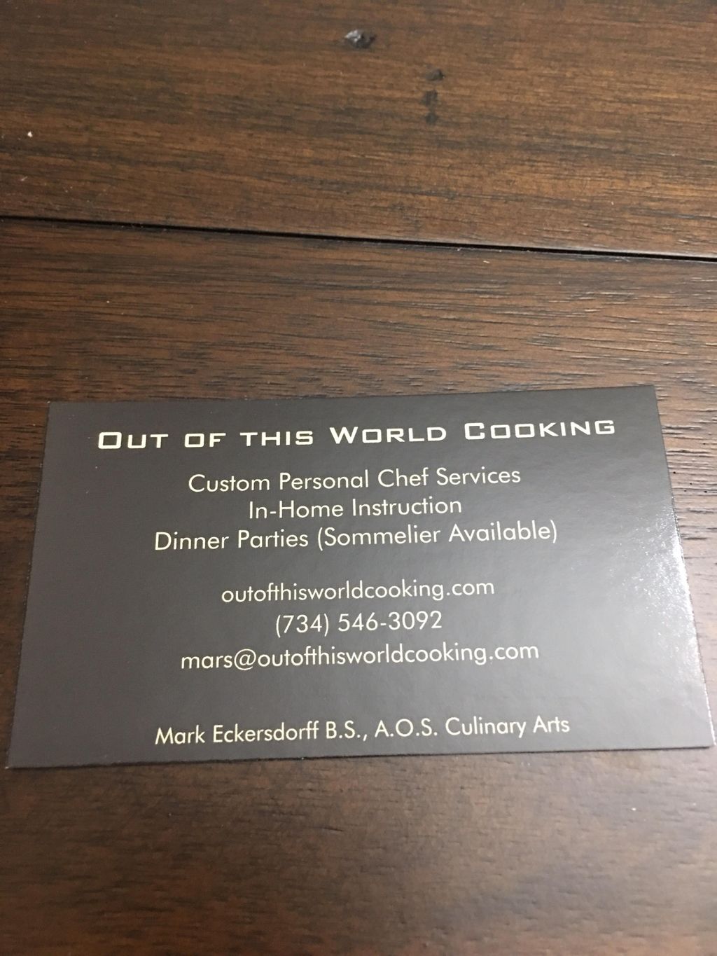 Out of this World Cooking