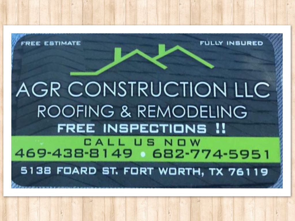 AGR CONSTRUCTION  ROOFING AND REMODELING