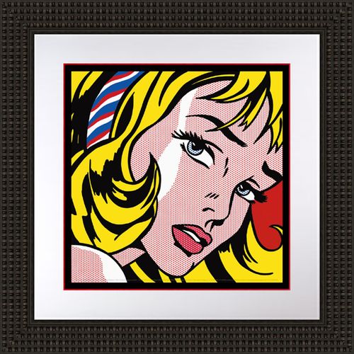Roy Lichtenstein Lithograph Double matted and fram