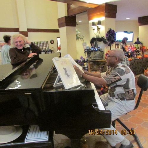 Playing solo piano at a Monte Vista Lobby Festival
