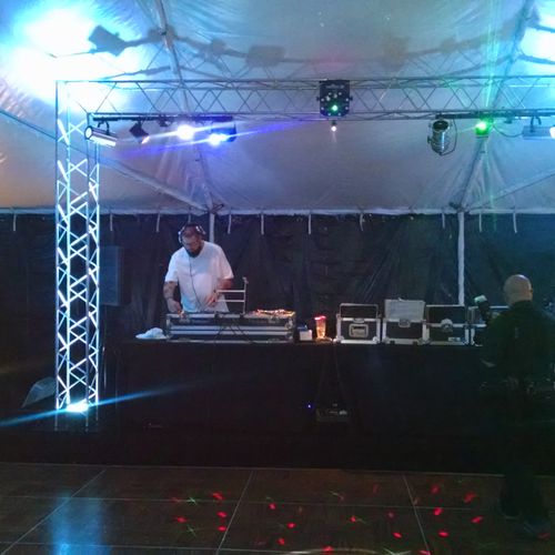 One of our DJ's at the birthday party