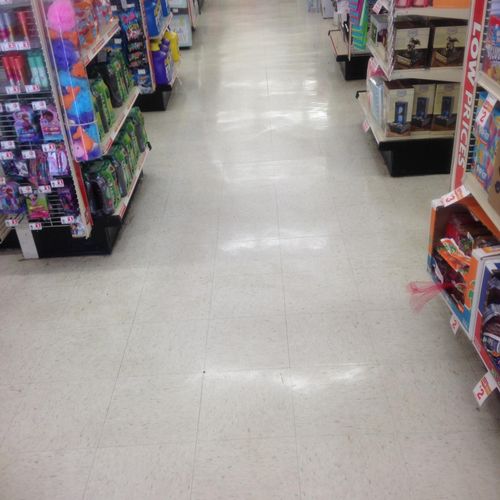 Dollar store floor cleaning
