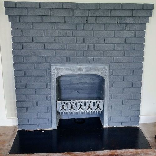 Old non functioning fireplace to a timeless beauty