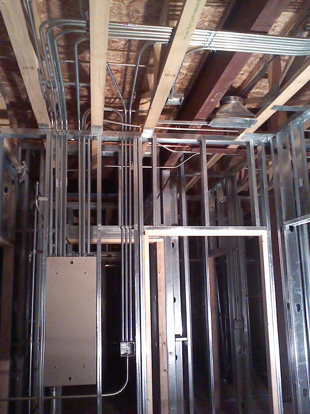 Roughed-In Branch Circuit Homeruns for a 200a Pane