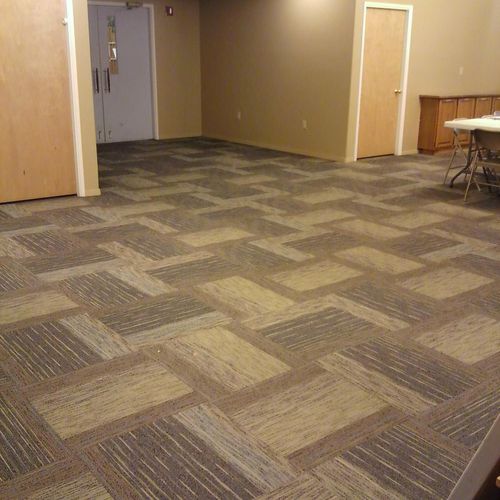 Carpet tile - Church fellowship room
