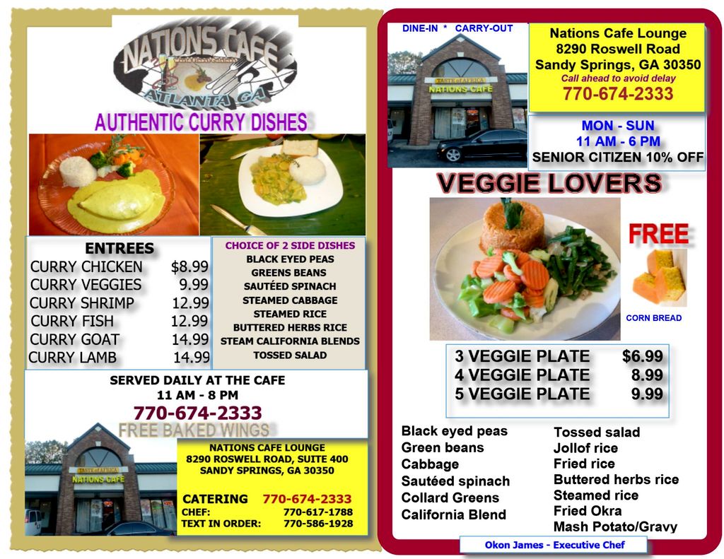 Curry and Vegetables Lovers
Best Curry in Atlanta,