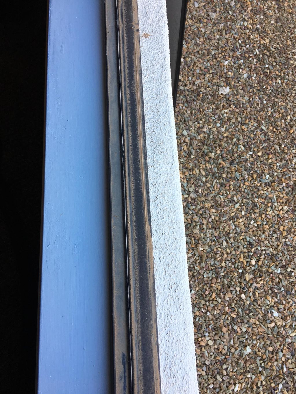 Before picture of window track