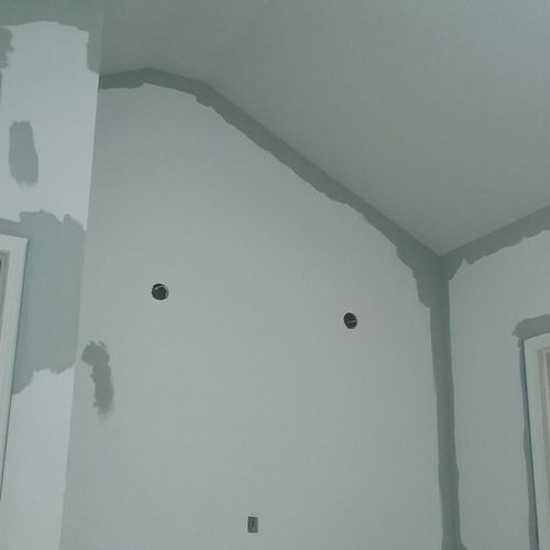 Walls and ceiling cut in process. 