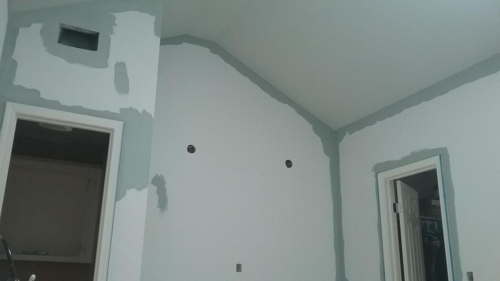 Walls and ceiling cut in process. 